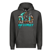 Charcoal Heather western dog groomer Premium Hoodie - OliviaCreatesArt