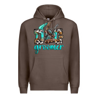 Coffee western dog groomer Premium Hoodie - OliviaCreatesArt