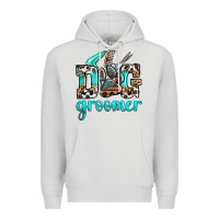 Dove Grey western dog groomer Premium Hoodie - OliviaCreatesArt