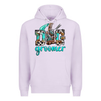 Lilac western dog groomer Premium Hoodie - OliviaCreatesArt