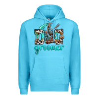 Ocean Blue western dog groomer Premium Hoodie - OliviaCreatesArt