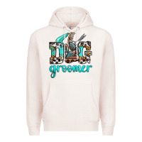 Pale Pink western dog groomer Premium Hoodie - OliviaCreatesArt