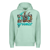 Seafoam western dog groomer Premium Hoodie - OliviaCreatesArt