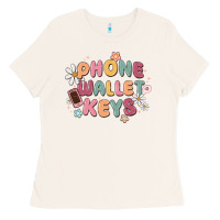 Bone phone wallet keys Ladies Tee - MaliasSmallBusiness