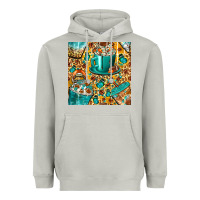 Moon Dust american football coffee cups with butterfly and leopard seamless patt Heavyweight Hoodie - BundleAndBundleShop
