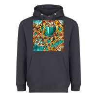 American Football Coffee Cups With Butterfly And Leopard Seamless Patt Heavyweight Hoodie | Teevron