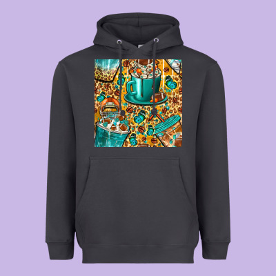 American Football Coffee Cups With Butterfly And Leopard Seamless Patt Heavyweight Hoodie Designed By Bundleandbundleshop
