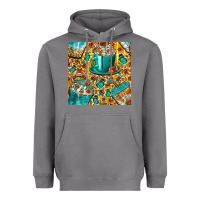 Storm american football coffee cups with butterfly and leopard seamless patt Heavyweight Hoodie - BundleAndBundleShop