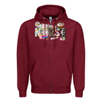 Burgundy Easter Nurse  Easter Day Zipper Hoodie - CowGirlArtShop