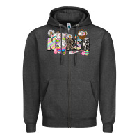 Charcoal Heather Easter Nurse  Easter Day Zipper Hoodie - CowGirlArtShop