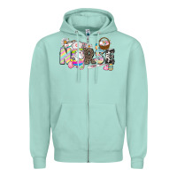 Seafoam Easter Nurse  Easter Day Zipper Hoodie - CowGirlArtShop