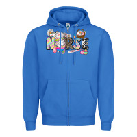 True Royal Easter Nurse  Easter Day Zipper Hoodie - CowGirlArtShop