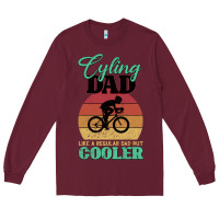 Burgundy Mens Cycling Dad Bike Rider Cyclist Father s Day Gift Funny Long Sleeve Tee - Bettercallsaul