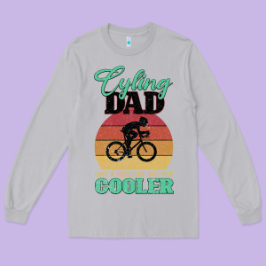 Mens Cycling Dad Bike Rider Cyclist Father S Day Gift Funny Long Sleeve Tee Designed By Bettercallsaul