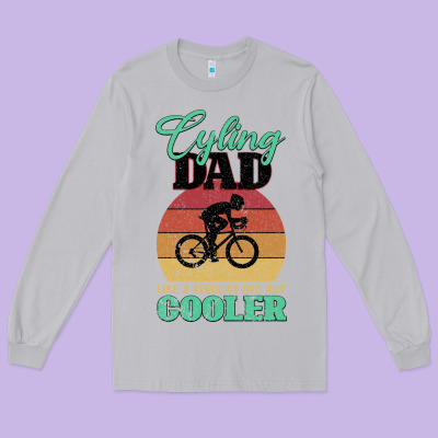 Mens Cycling Dad Bike Rider Cyclist Father S Day Gift Funny Long Sleeve Tee Designed By Bettercallsaul