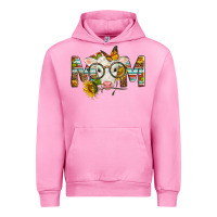 Fuchsia Pink Western Baby Calf Mom With Sunflower Mother's Day Urban Hoodie - LillyAllenDesigns