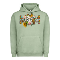 Pigment Oil Green Western Baby Calf Mom With Sunflower Mother's Day Urban Hoodie - LillyAllenDesigns