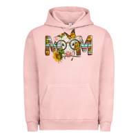 Pigment Salmon Western Baby Calf Mom With Sunflower Mother's Day Urban Hoodie - LillyAllenDesigns