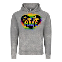 Cloud Rock stop the hate pride lgbtq heart Vintage Hoodie - LillyAllenDesigns