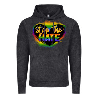 Stop The Hate Pride Lgbtq Heart Vintage Hoodie | Teevron