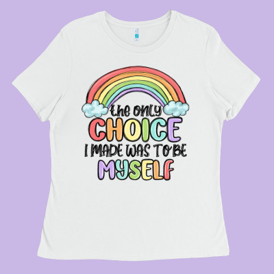 Gay Pride Ladies Tee Designed By Maliassmallbusiness