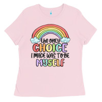 Bubblegum Pink gay pride Ladies Tee - MaliasSmallBusiness