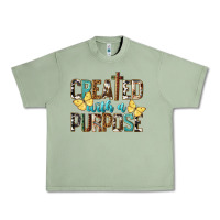 Oil Green Created With A Purpose Urban Heavy Tee - LillyAllenDesigns