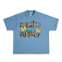 Pebble Blue Created With A Purpose Urban Heavy Tee - LillyAllenDesigns