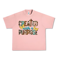 Salmon Created With A Purpose Urban Heavy Tee - LillyAllenDesigns