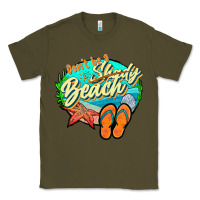Army Green dont be a shady beach 2 Classic Tee - JahusDesignShop