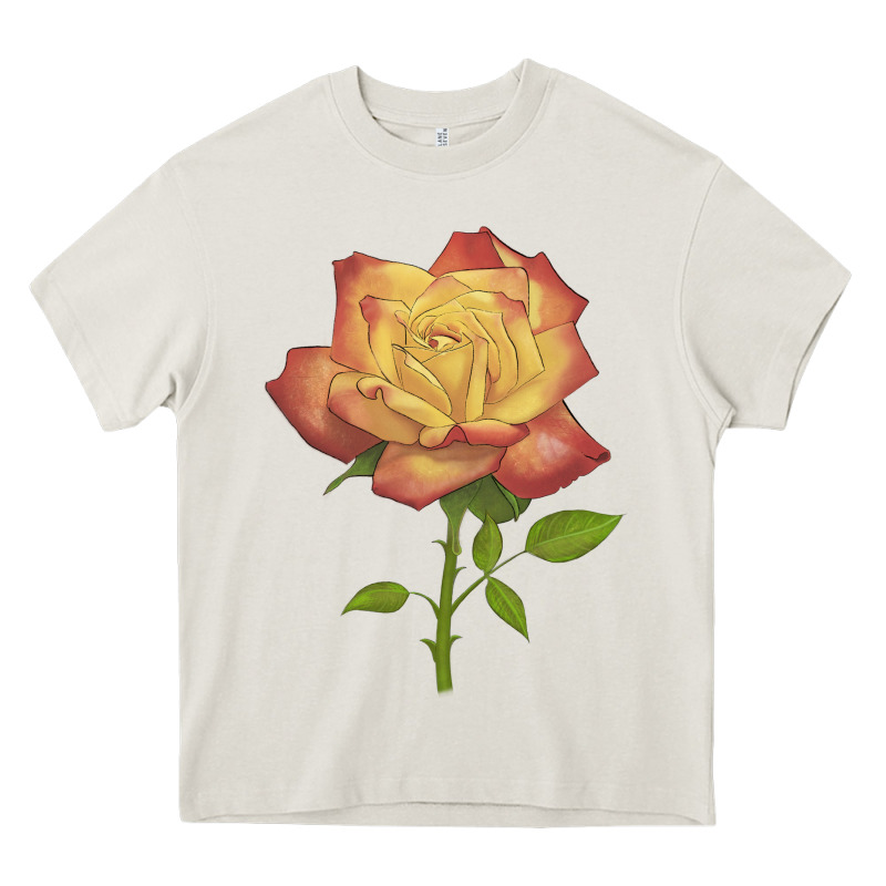 Rainbow's End Rose Heavy Core Tee by LillyAllenDesigns | Teevron