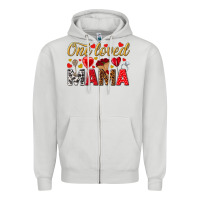 Dove Grey One loved mama valentines day Zipper Hoodie - HowdyJamesFarm