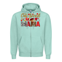 Seafoam One loved mama valentines day Zipper Hoodie - HowdyJamesFarm