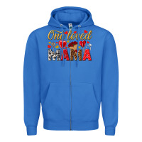 True Royal One loved mama valentines day Zipper Hoodie - HowdyJamesFarm