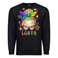 Black LGBTQ+ Messy Bun With Snacks Premium Sweatshirt - BundleAndBundleShop