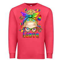 Cardinal LGBTQ+ Messy Bun With Snacks Premium Sweatshirt - BundleAndBundleShop