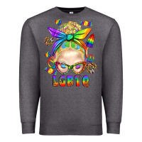 Charcoal Heather LGBTQ+ Messy Bun With Snacks Premium Sweatshirt - BundleAndBundleShop
