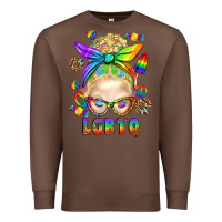 Chestnut LGBTQ+ Messy Bun With Snacks Premium Sweatshirt - BundleAndBundleShop