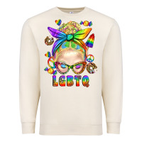Sandshell LGBTQ+ Messy Bun With Snacks Premium Sweatshirt - BundleAndBundleShop