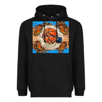 Black basketball Heavyweight Hoodie - FaDigitalArtStudio