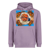 Lavender basketball Heavyweight Hoodie - FaDigitalArtStudio