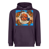 Plum basketball Heavyweight Hoodie - FaDigitalArtStudio