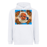 White basketball Heavyweight Hoodie - FaDigitalArtStudio