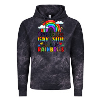 Cloud Black come to the gay side we have rainbows Vintage Hoodie - LillyAllenDesigns
