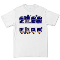 White valentine's day school pencils navy blue Premium Tee - MaliasSmallBusiness