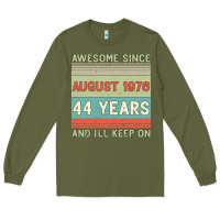 Army Green awesome since august 1976 44 years and i ll keep on Long Sleeve Tee - Bettercallsaul