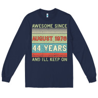 Navy awesome since august 1976 44 years and i ll keep on Long Sleeve Tee - Bettercallsaul