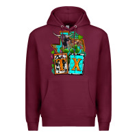 Burgundy tx texas Premium Hoodie - OliviaCreatesArt