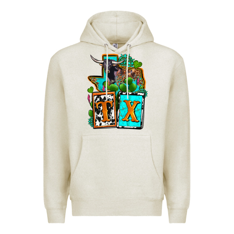 Tx Texas Premium Hoodie by OliviaCreatesArt | Teevron