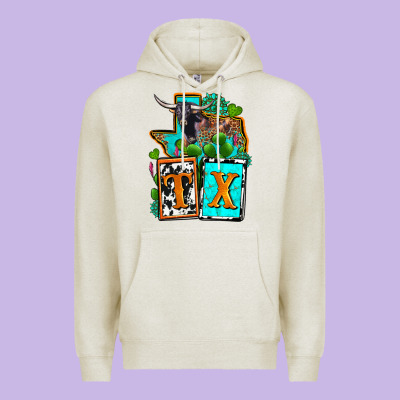 Tx Texas Premium Hoodie Designed By Oliviacreatesart